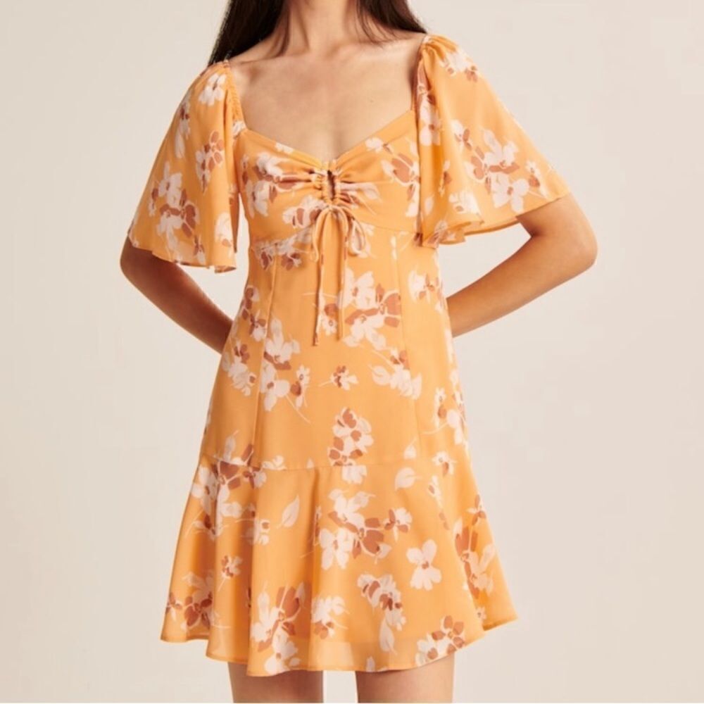 Abercrombie and Fitch Flutter Sleeve Mini Dress